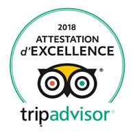 Certificat excellence de Trip Advisor pour notre camping de la Riviera Côte d'Azur